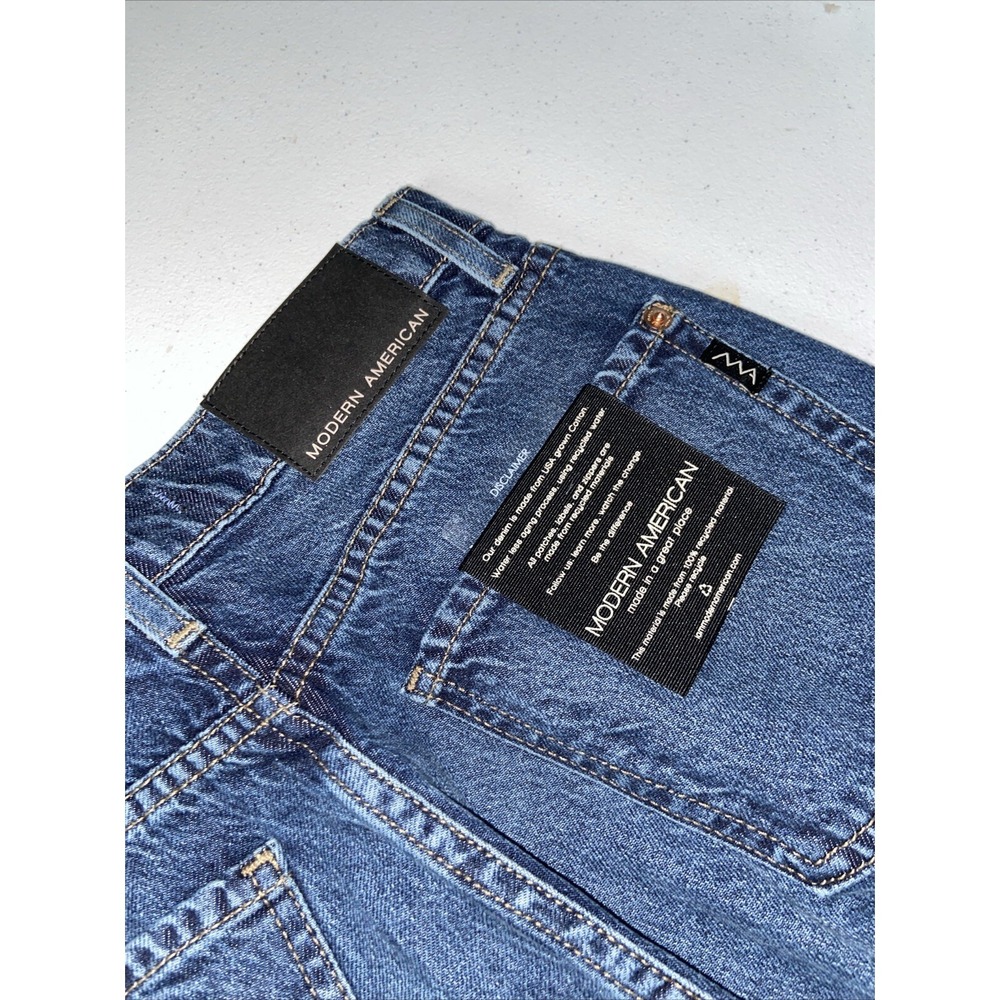 Modern American Topanga Women's Jeans Size 25 High Wide Pinnacle Blue MAW234075 - Picture 8 of 8